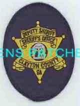GEORGIA,A,CLAYTON COUNTY SHERIFF HAT PATCH 2